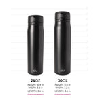 Simple Modern Mesa Loop Water Bottle with Straw | 24oz Cup Holder Friendly Insulated Stainless Steel Bottles for Travel, Sports and School | Saffron