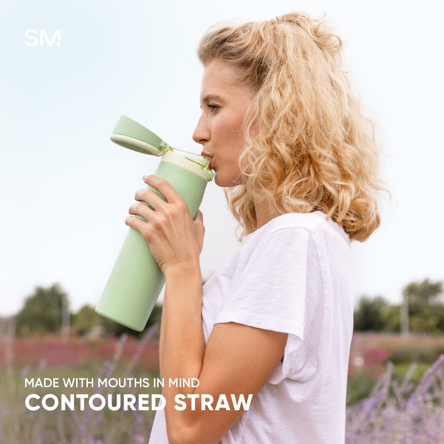 Simple Modern Mesa Loop Water Bottle with Straw | 30oz Cup Holder Friendly Insulated Stainless Steel Bottles for Travel, Sports and School | Tortoise